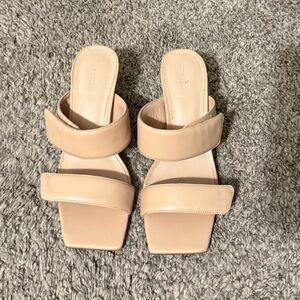 Open Edit Tan Sandals